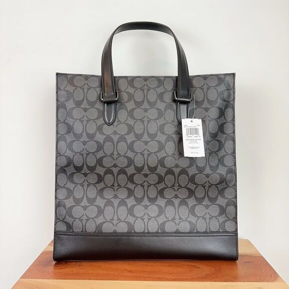NWT Coach Graham Structured Tote Bag In Signature Canvas - Picture 4 of 10